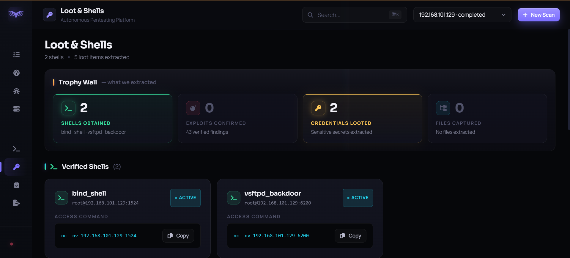 NeuraPent exploit validation proof screen